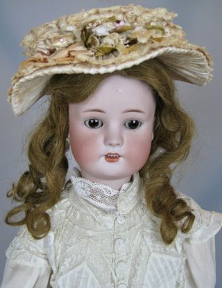 Antique 25 " German Simon Halbig Borgfeldt Bisque Head Doll Great Antique Dress