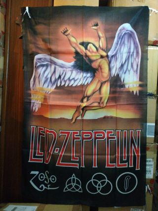 Vintage Led Zeppelin Textile Poster Flag Banner
