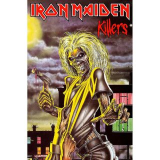 Iron Maiden Killers Fabric Textile Poster Flag Banner 26.  5 " X 40 "