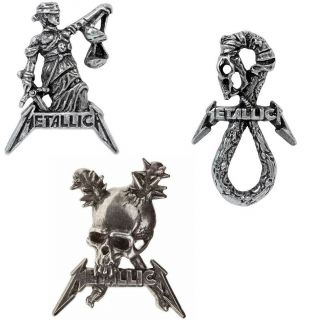 Metallica Pins 3 Choices Damage Inc Justice For All Don 