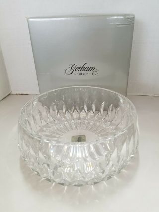 Vintage 1831 Gorham Althea Full Lead Crystal Bowl 8 " Made In West Germany
