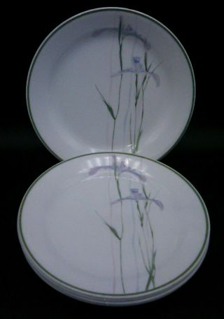 Set Of 5 Corelle Shadow Iris Bread / Dessert Plates 7 " 1/4 Wide