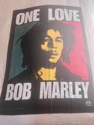 Bob Marley One Love Rasta Tapestry Banner Poster Wall Flag Reggae Italy 2000