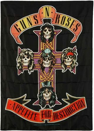 Guns N Roses Gnr Classic Appetite For Destruction Fabric Poster Flag 30x40 "