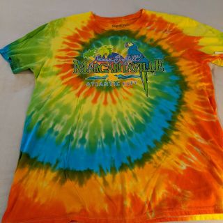Jimmy Buffet Margaritaville Atlantic City Tye Dye Parrot T Tee Shirt Xl