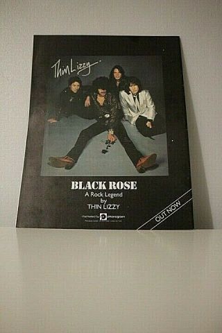 Thin Lizzy Black Rose Tour Programme 1979 Phil Lynott Gary Moore Newcastle Gig 2