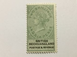 Old Stamp British Bechuanaland 2 Shillings 6 Pence Qv Mh