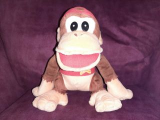 Rare 2002 Play By Play Diddy Mario Plush Toy 12 " Donkey Kong Nintendo Htf Europe