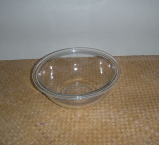 Pyrex 323 1.  5 L Mixing Bowl Dish Clear Glass Nesting Microwave Vintage Usa