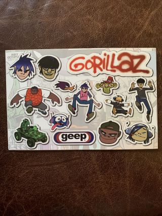 Gorillaz Geep Offical Promo Only Stickers