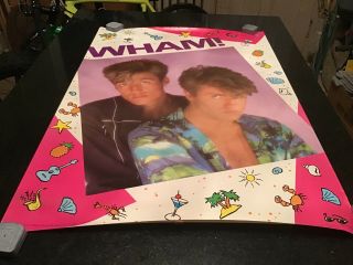 Poster: 1984 Wham - - Aprox 24 X 35 " - - Anabas Prod.