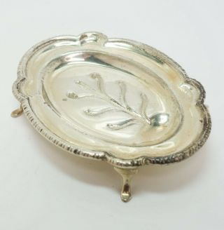 Antique William B Meyers Miniature Dollhouse Sterling Silver Footed Tray