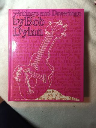 Writings And Drawings By Bob Dylan Book 1973 Rare Vintage 1st Edition Hardcover
