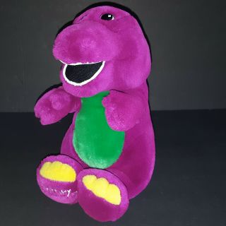 Barney & Friends Purple Dinosaur 13 " Plush Stuffed Toy Vintage 1992 Lyons Lovey
