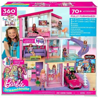 Mattel Barbie Dream House Doll 3 Story Furniture Girls Toy Play 70,  Accessories 2