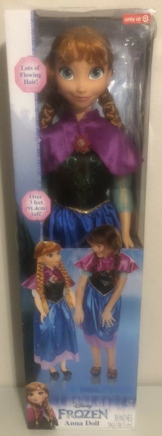 Disney Frozen Anna My Size Doll 38 Inches Tall Target Exclusive Huge 3,  Ft -
