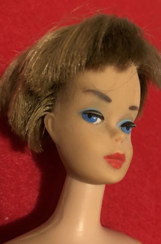Vintage Brunette High Color American Girl Barbie Doll Japan Body 1958