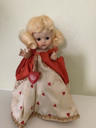 1950s Rare Queen Of Hearts Vintage Vogue Strung Ginny - In