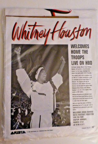 Rare Whitney Houston Retail Promo Package - 1991