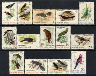 Norfolk Island 1970 Bird Set To 50c Sg103 - 116 Lm/mint
