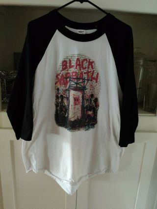 Black Sabbath Mob Rules Baseball T Shirt Xl