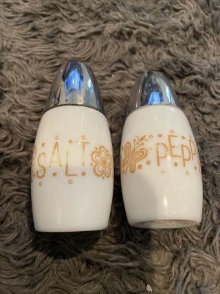Vintage Corning Butterfly Gold Salt And Pepper Shakers 1