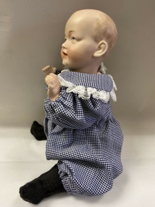 Antique Kley & Hahn 525 Bisque Head Character Baby Boy 9.  5 - 10 " Bk