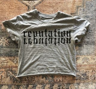 Taylor Swift Reputation Cropped Tee Size Small