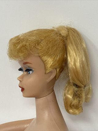 Vintage Mattel Blonde PONYTAIL BARBIE DOLL 5 All One Owner 3