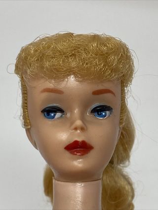 Vintage Mattel Blonde PONYTAIL BARBIE DOLL 5 All One Owner 4