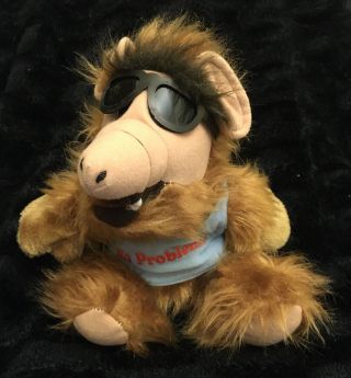Vintage 1980’s Alf Stuffed Animal 9” Rare Plush (sunglasses No Problem Shirt)
