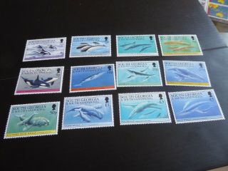 South Georgia 1994 Sg 231 - 242 Whales And Dolphins Mnh