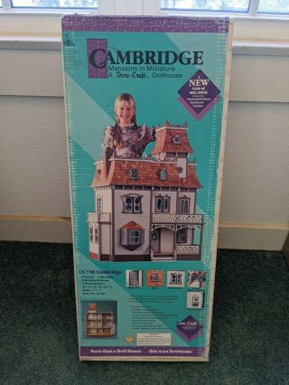 Vintage Dura Craft Cambridge Wooden 9 Rooms Dollhouse Kit Ca 750