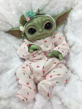 Reborn Baby Girl Art Doll Baby Yoda Mandalorian Authentic For Jan 2021
