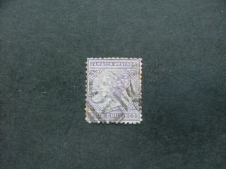 Jamaica Qv 1875 5/ - Lilac Sg15 Gu