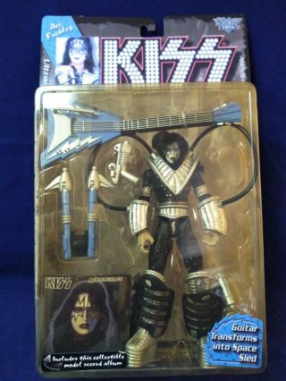 Mcfarlane Toys 1997 Kiss Ace Frehley Ultra Action Figure With Mini Record