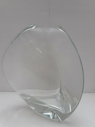 Vintage Dansk Ciero Hand Blown Art Glass Vase Modern Design Modernist Poland