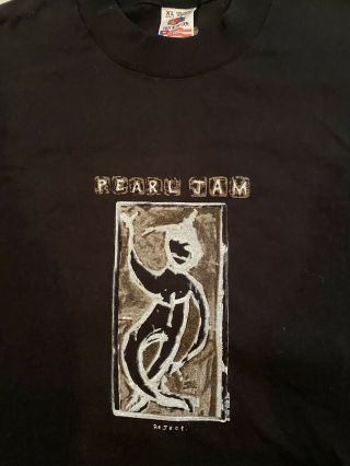Vintage Pearl Jam Concert T - Shirt 1992 Xl