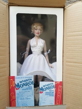 Franklin Marilyn 16 " Vinyl Doll 7 Seven Year Itch White Dress Rare