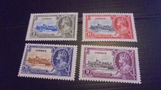 Cyprus 1935 Sg 144 - 147 Silver Jubilee Mnh (z)