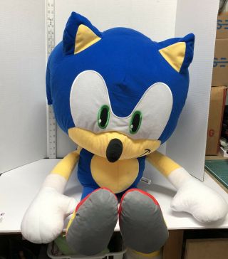 Sonic The Hedgehog Plush Sega Nanco Huge Giant 34” Almost 3 Feet