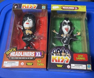 Kiss Gene Simmons And Paul Stanley Rock Headliners Xl Figures Limited With