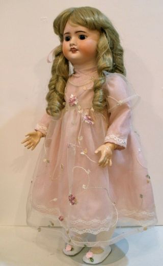 Antique 20 " French Jumeau Sfbj Socket Head Doll,  Jointed Body