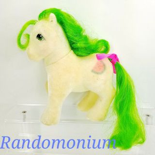My Little Pony G1 Vintage So Soft Scrumptious Flocked Green Watermelon 1980s Mlp