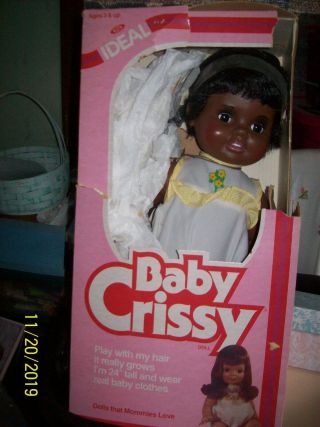 VINTAGE 1973 Ideal BABY CRISSY Doll Grow Hair 24 