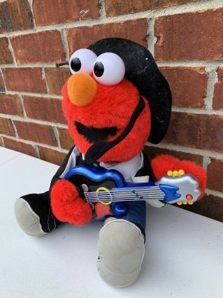 Rock N Roll Elmo Animated Plush Guitar Vintage 1998 Tyco Sesame Street 3