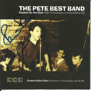 Beatles - Pete Best Signed Cd - Casbah Coffee Club - Limited Edition - Near