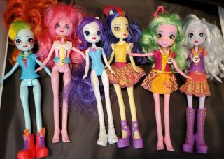 My Little Pony Equestria Girls Dolls Set Of 6 Hasbro High School Ponies
