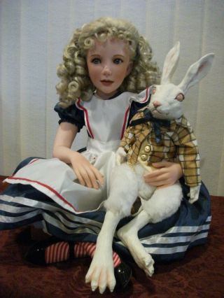 Alice In Wonderland 24 " Resin Doll By Jane Bradbury