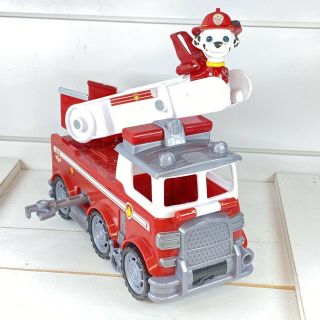 Paw Patrol Ultimate Rescue Marshall’s Fire Truck Vehicle W/ Figure Red Htf 042
